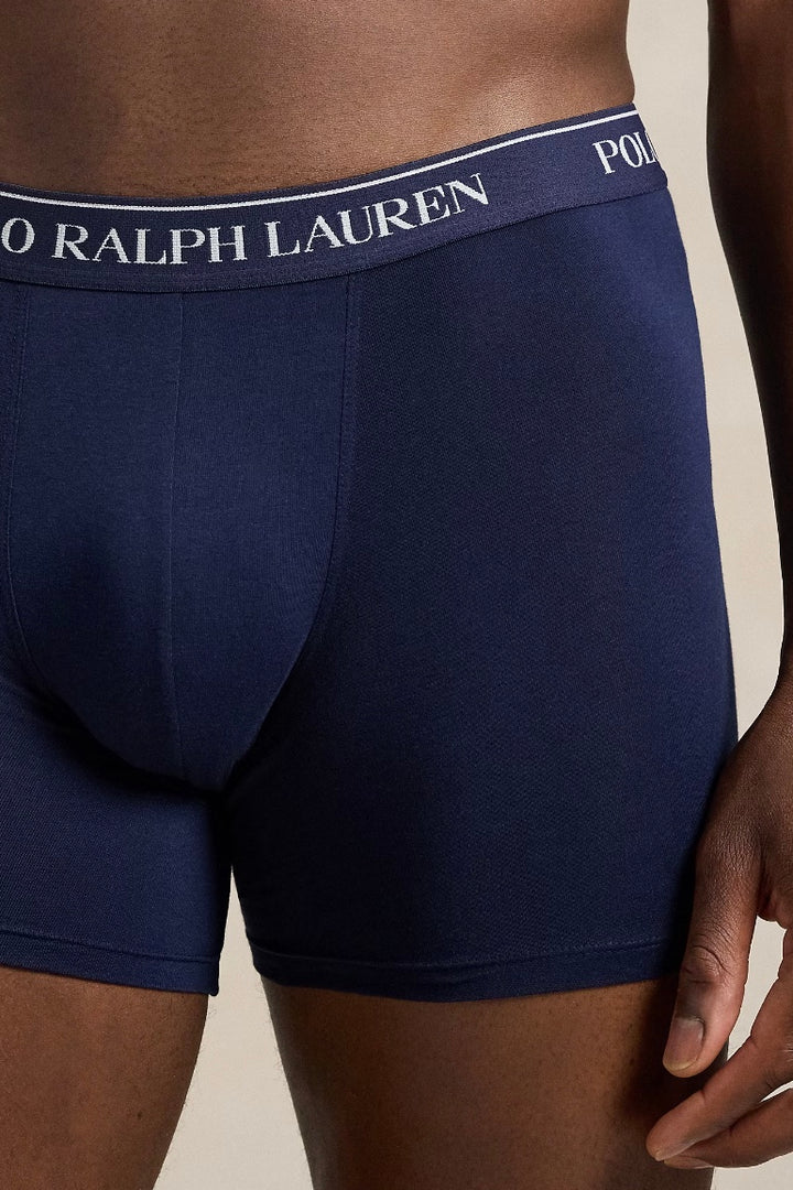 Stretch Cotton Boxer Brief 3 Pack Navy