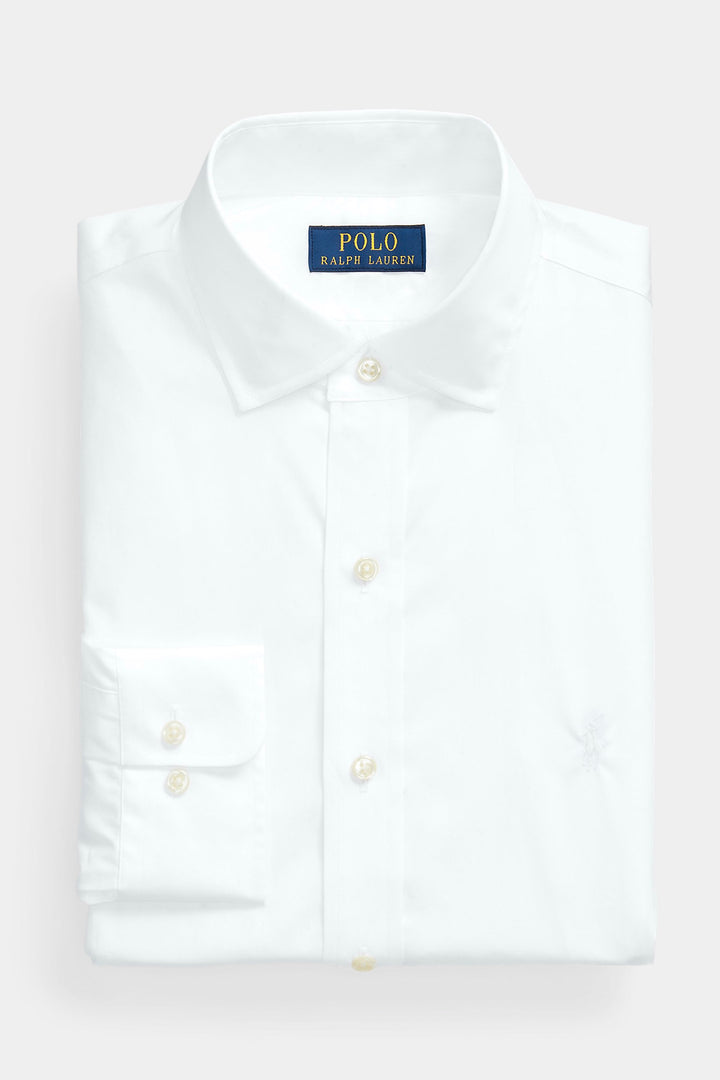 Slim Fit Poplin Shirt White