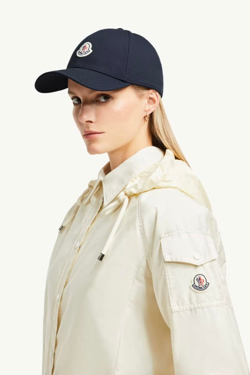 MONCLER Cotton Gabardine Baseball Cap Navy Blue - Dale
