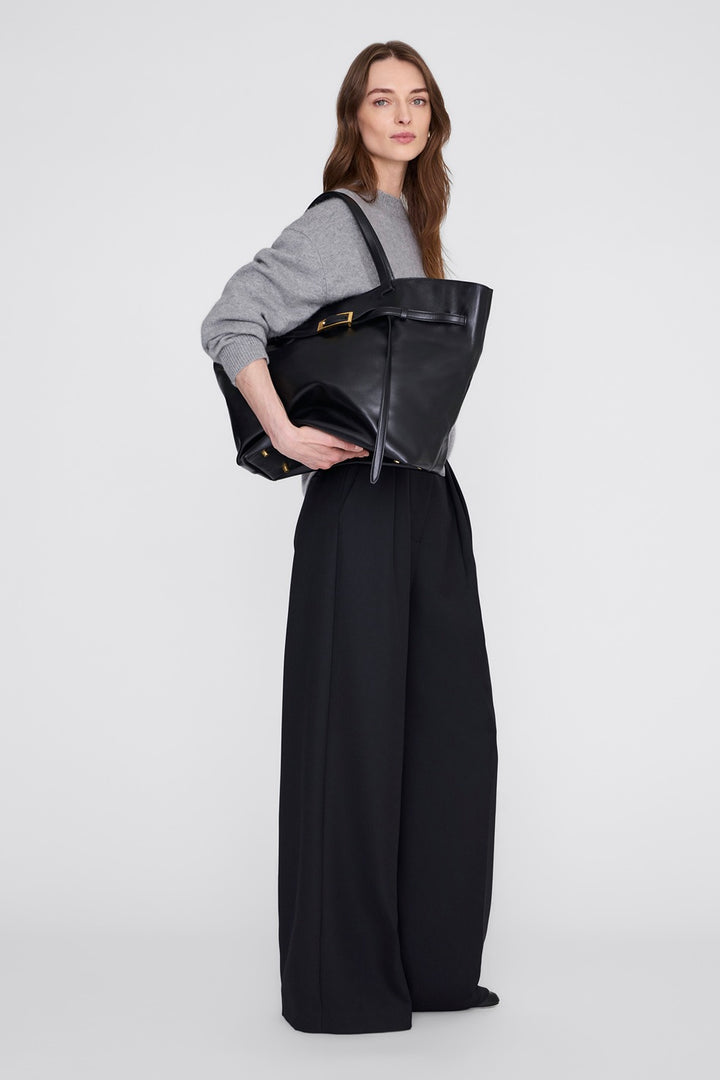 Elly Tote Small Grained Leather Black