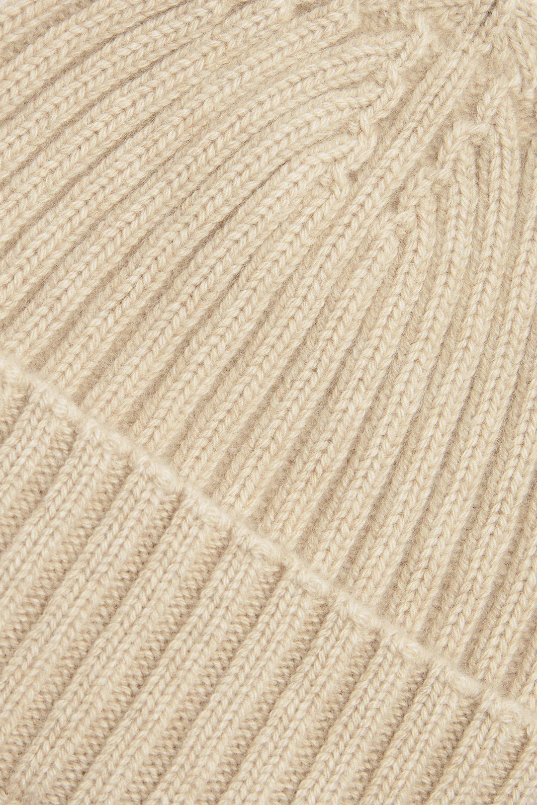 Knitted Cashmere Beanie Vintage White