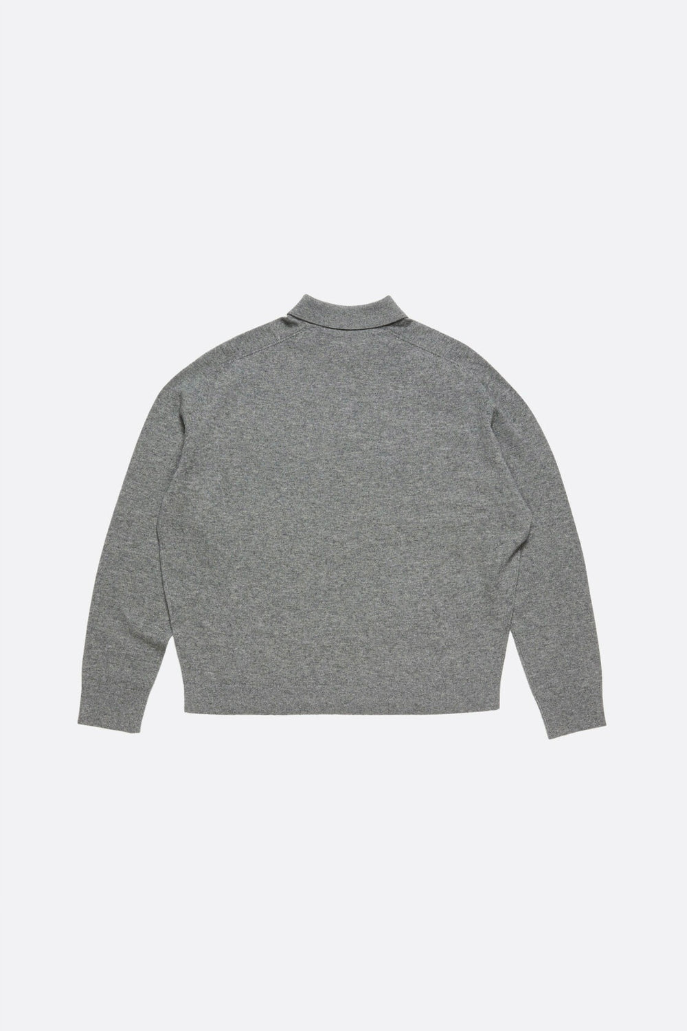 ACNE STUDIOS Wool Knit Polo Dark Grey - Dale