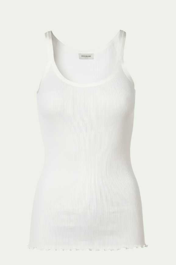 Belle Silk top New White