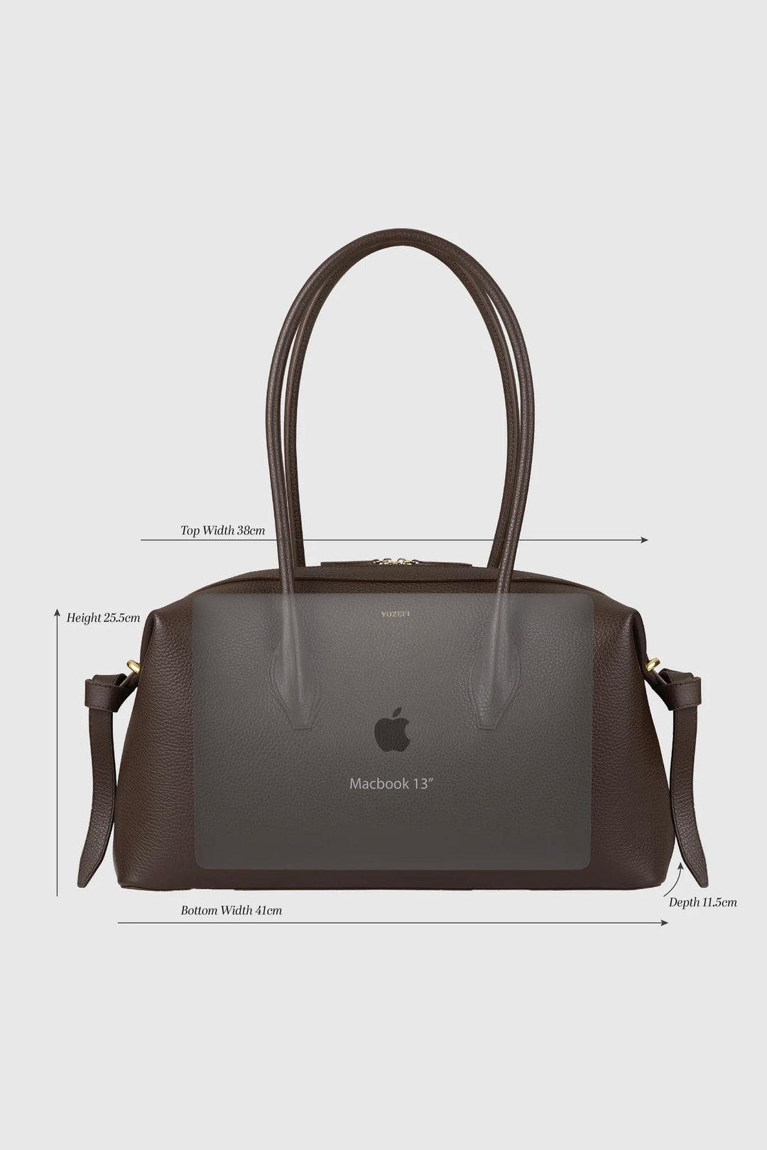 Brioche Duffle Black Suede