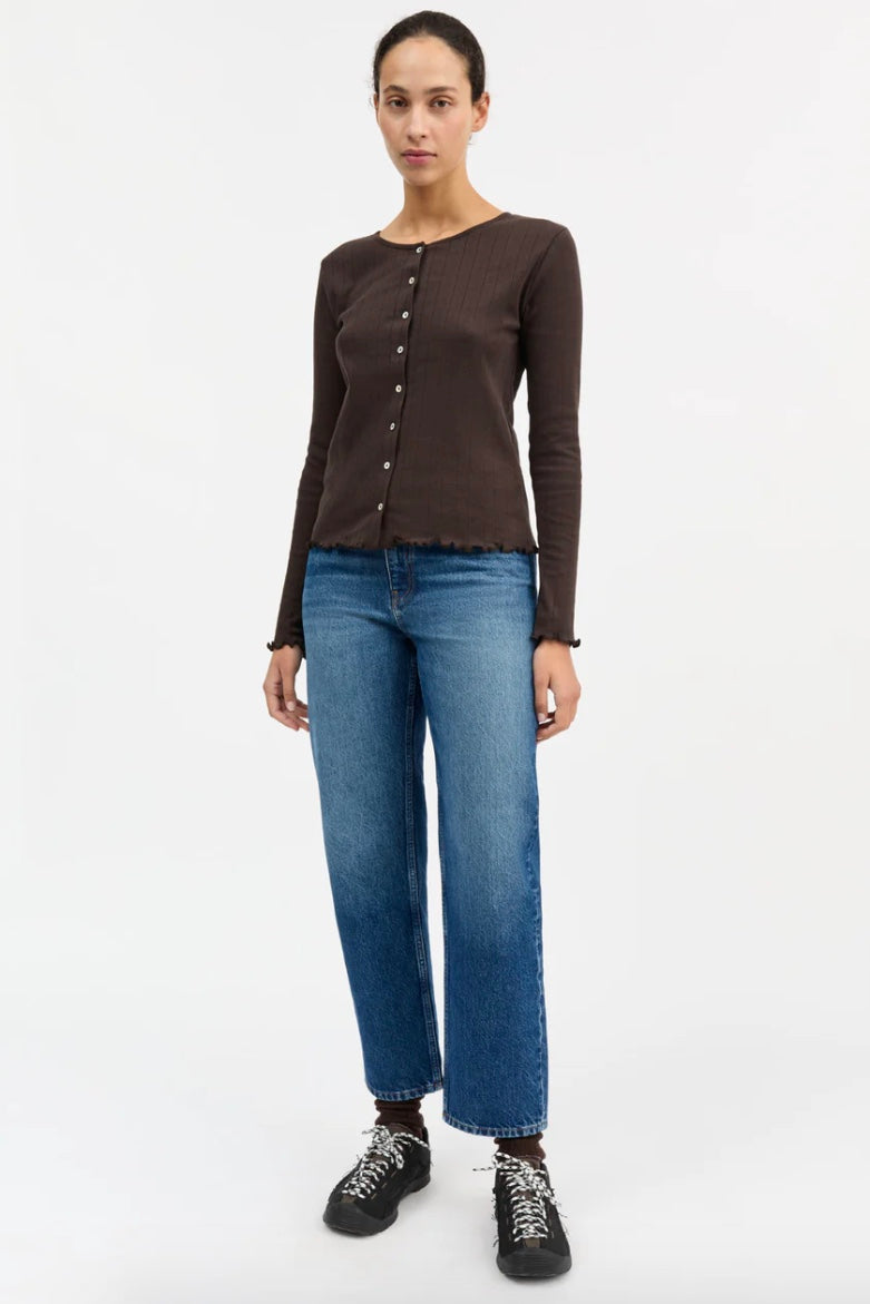 Edie Cardigan Dark Brown