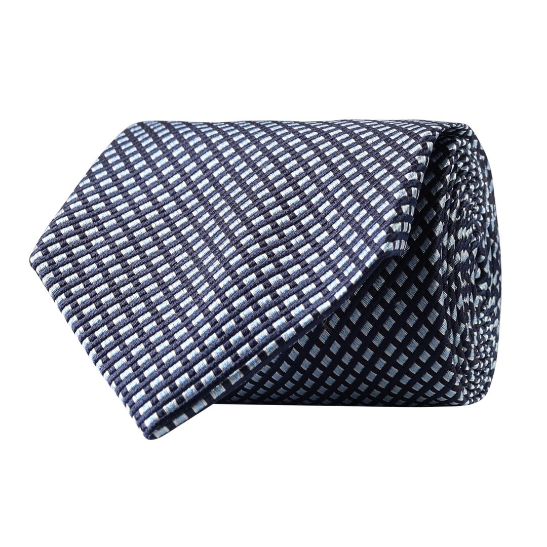 MICRO PATTERN TIE NAVY
