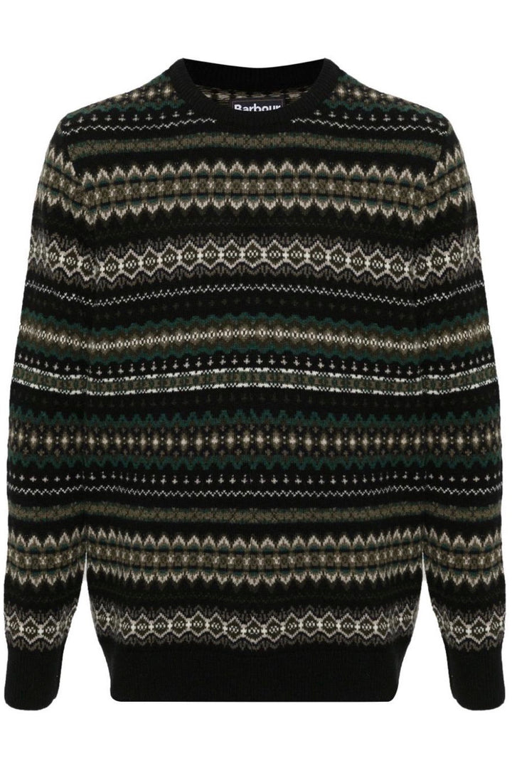 Case Fair Isle Jumper Black Marl