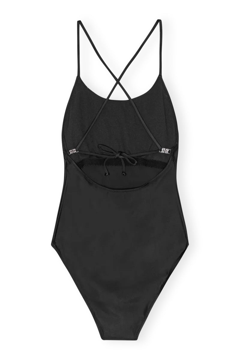 Graphic Tie String Swimsuit