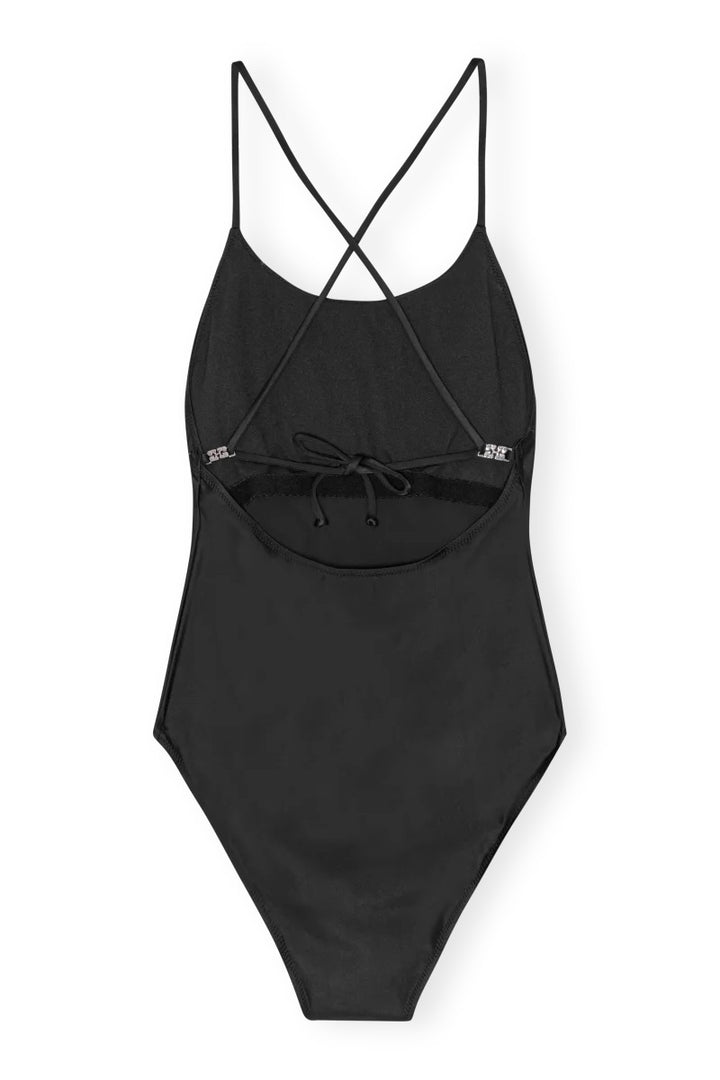 Graphic Tie String Swimsuit