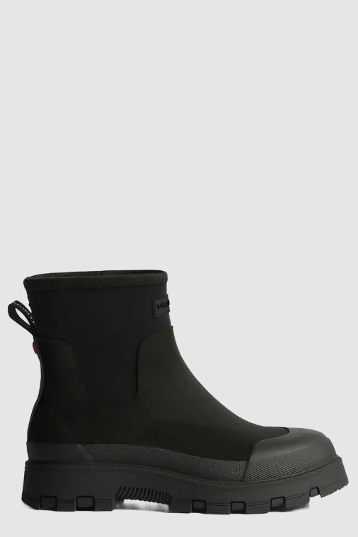 HUNTER Unisex Elements Neoprene Chelsea Boot Tonal Logo Black - Dale