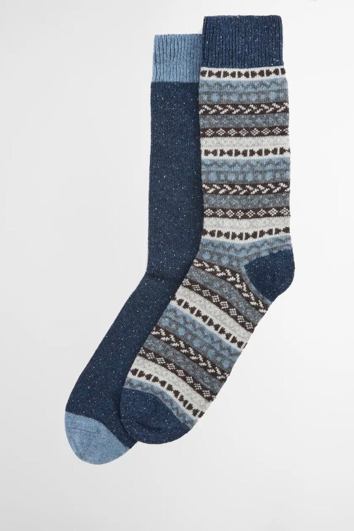BARBOUR Barbour Fair Isle Sock 2 Pack - Midnight Oak - Dale