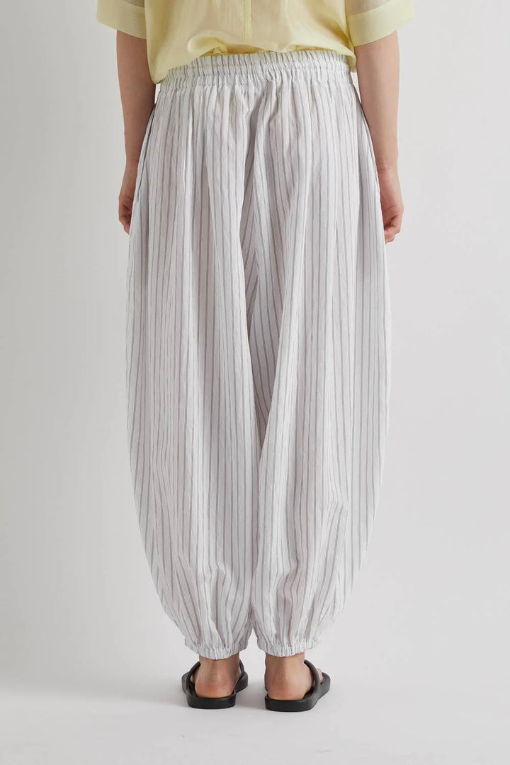 Balloon Pants Rigato Offwhite