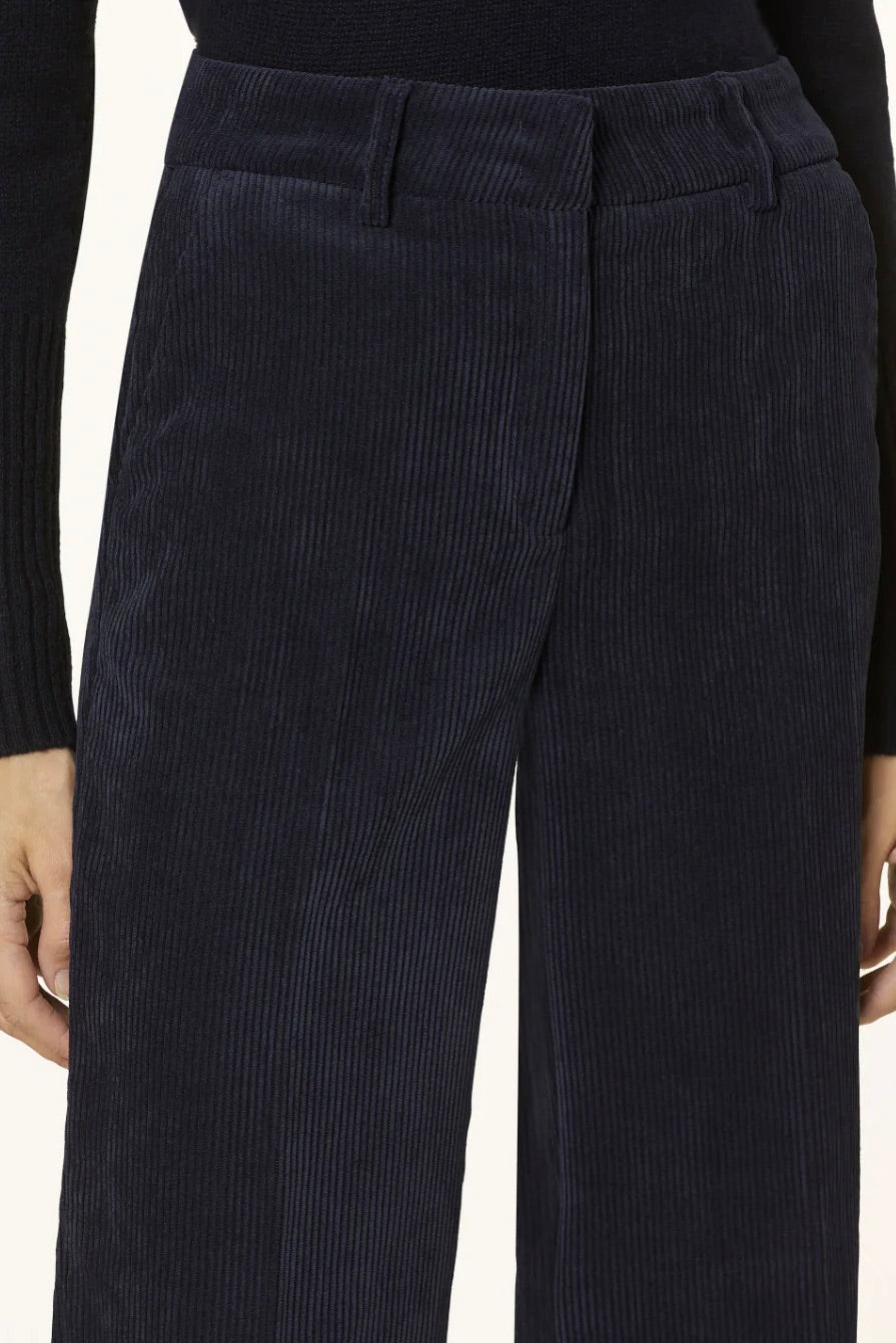 Amelie Corduroy Pants Hematite Blue