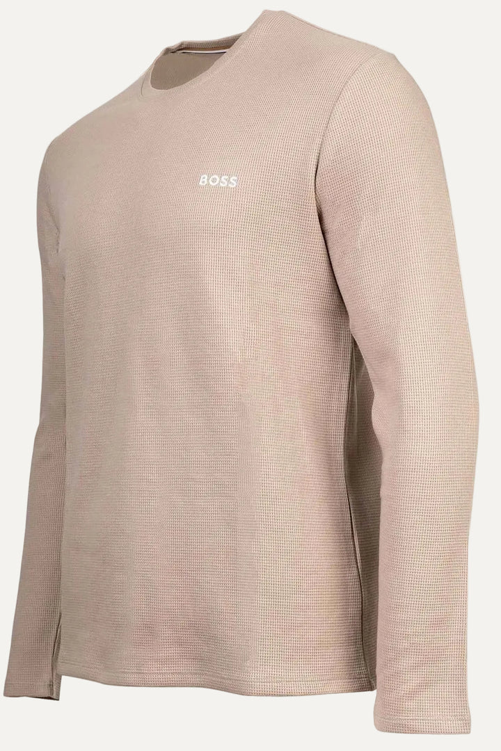 Waffle LS-Shirt Light Beige