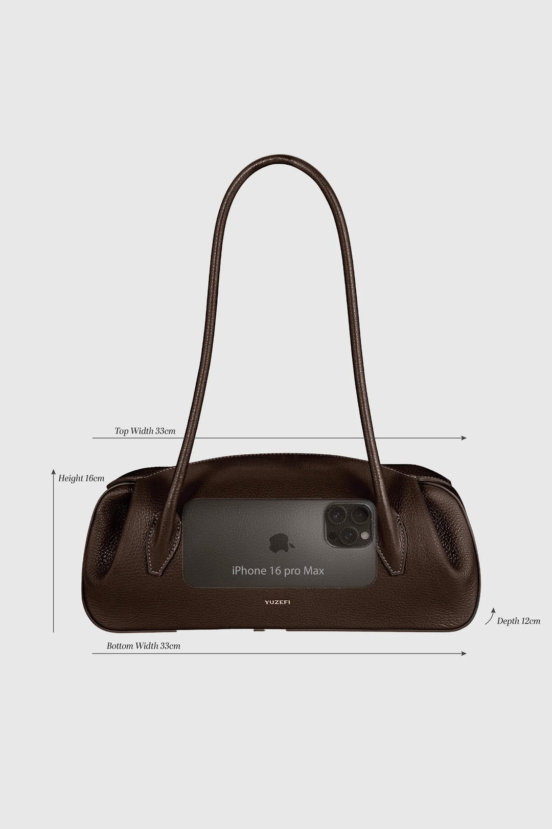 YUZEFI Oyster Shoulder Bag Black - Dale