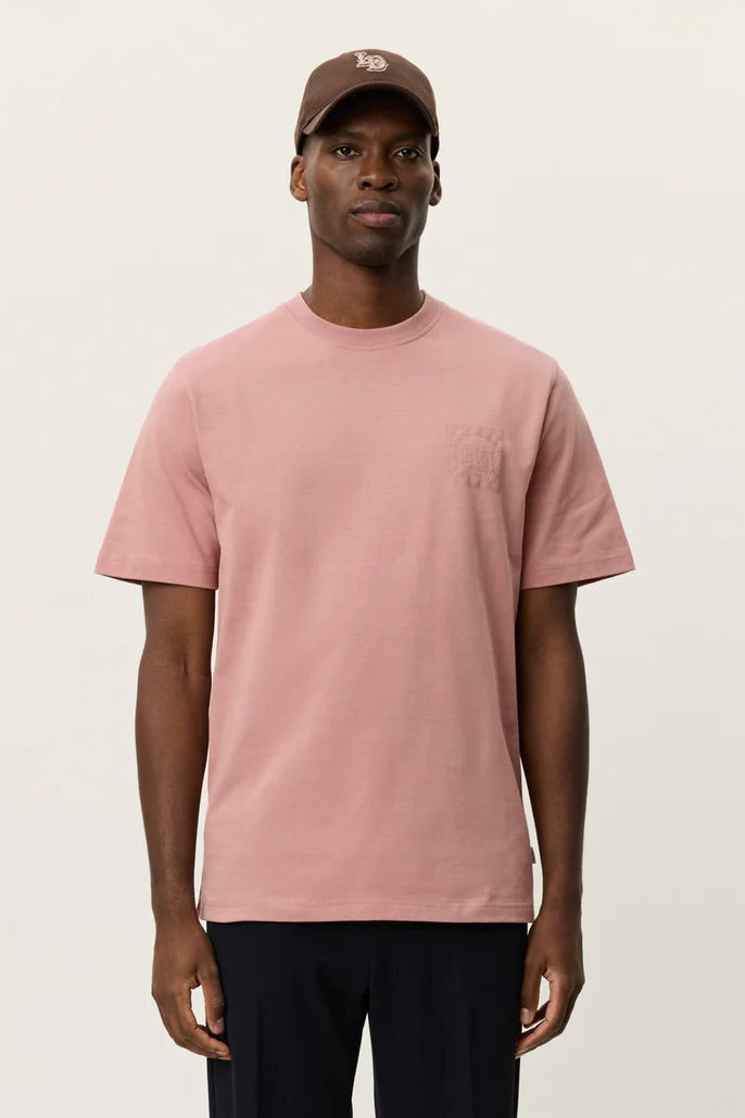 LES DEUX Ben Goods T-Shirt Ash Rose Pink - Dale