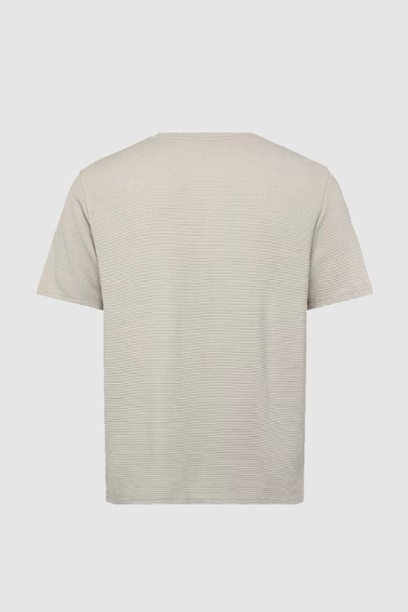 Rib T-Shirt Light Beige