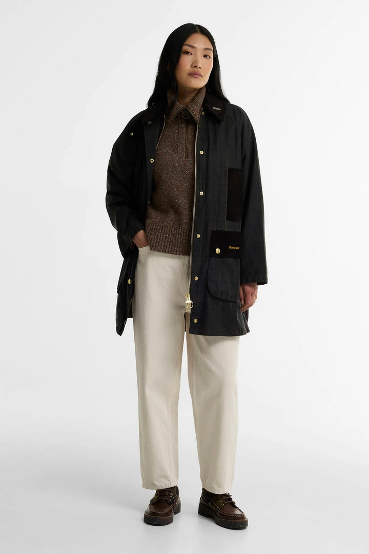 Tartan Reimagined Icons Tartan Modern Beaufort Waxed Jacket Olive