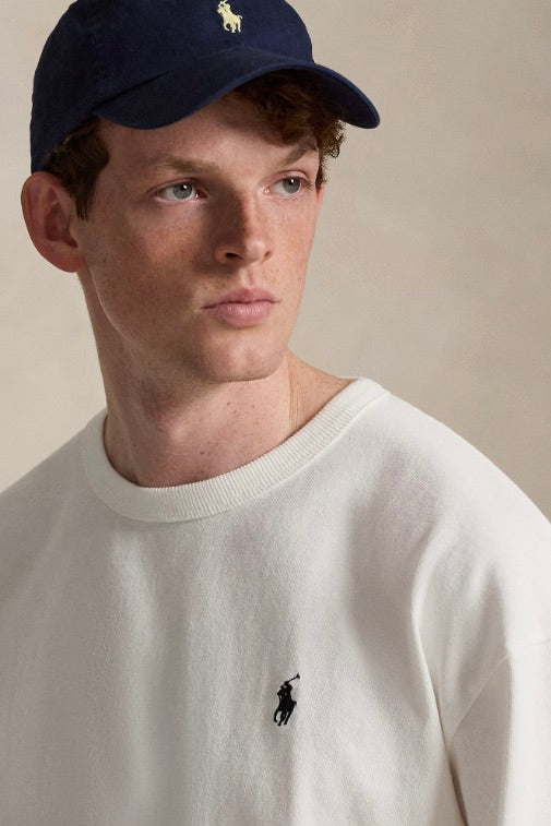 Relaxed Fit Jersey Long-Sleeve T-Shirt White