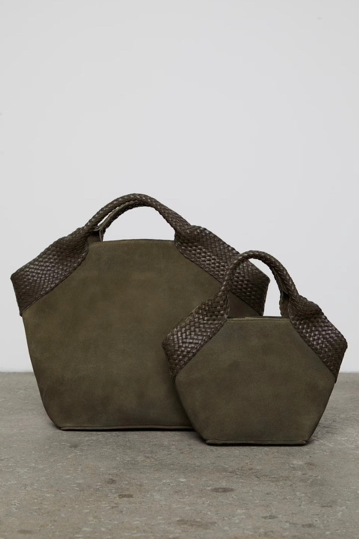 Aura Bag Small Olive Suede