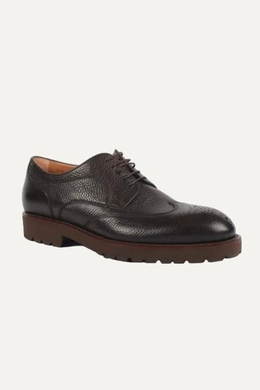 Eden Italian Leather Brogue 50398144 Dark Brown