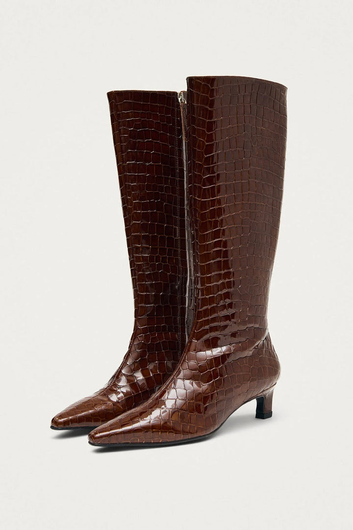 Gema Alli Brown Leather Boots