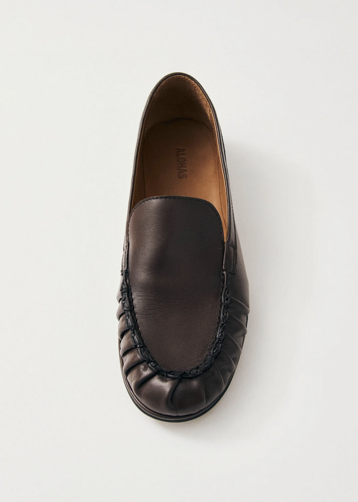 Marty Brown Leather Loafers