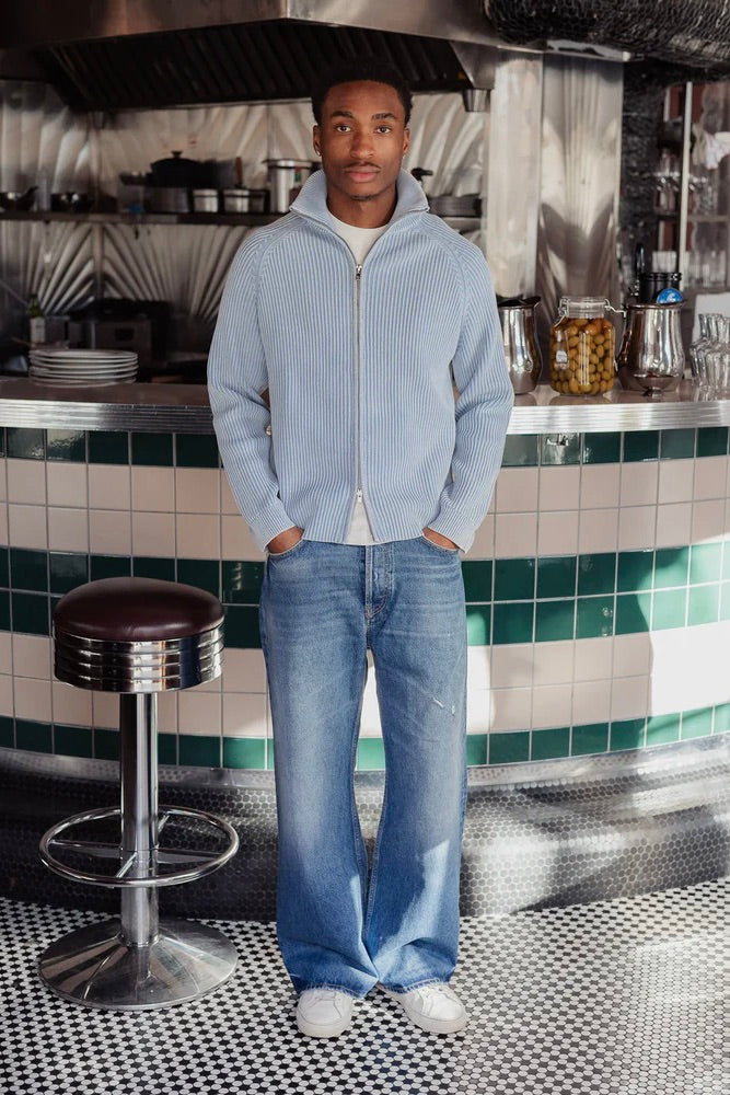 Knitted Cardigan Light Blue