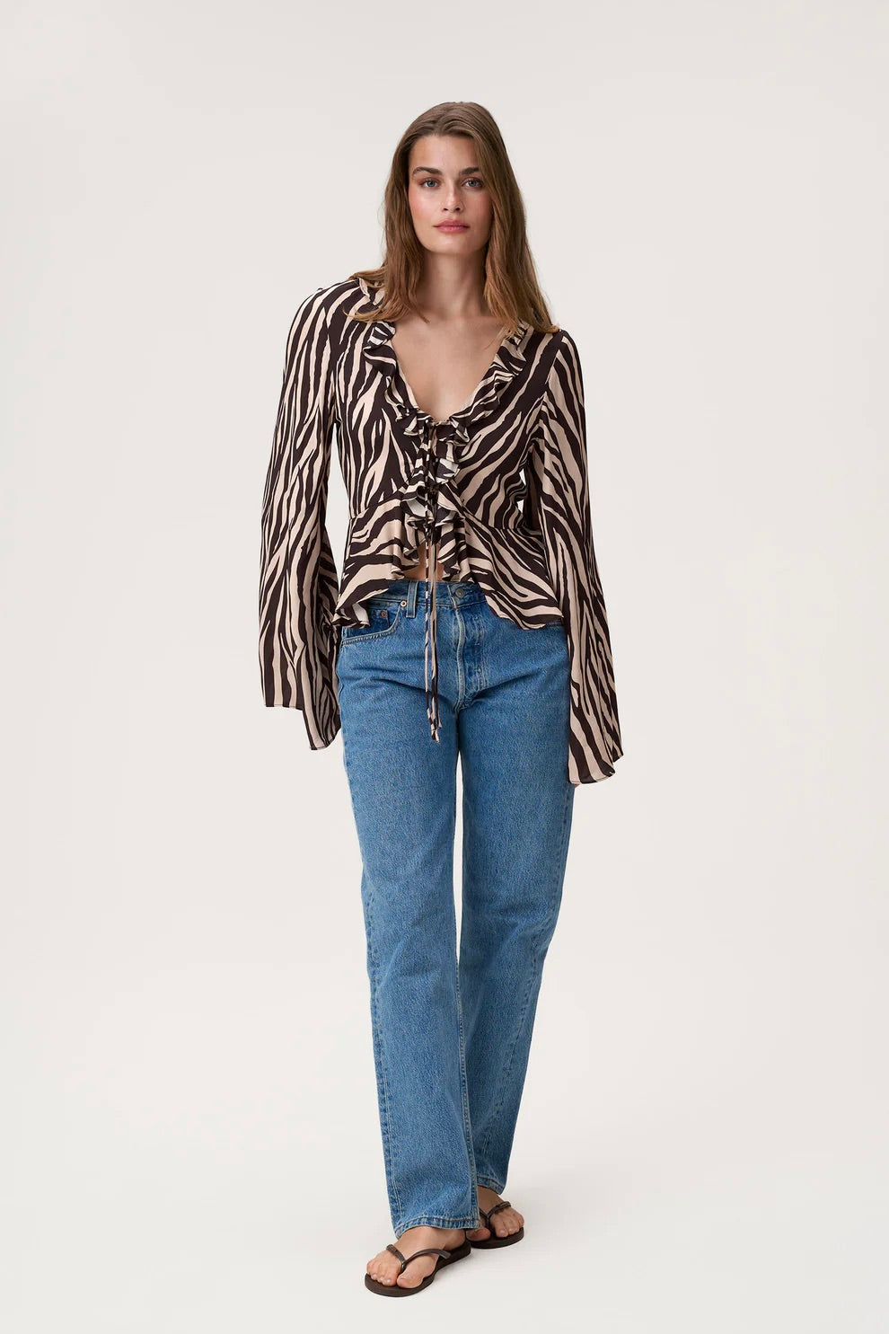 Catania Top Brown Zebra