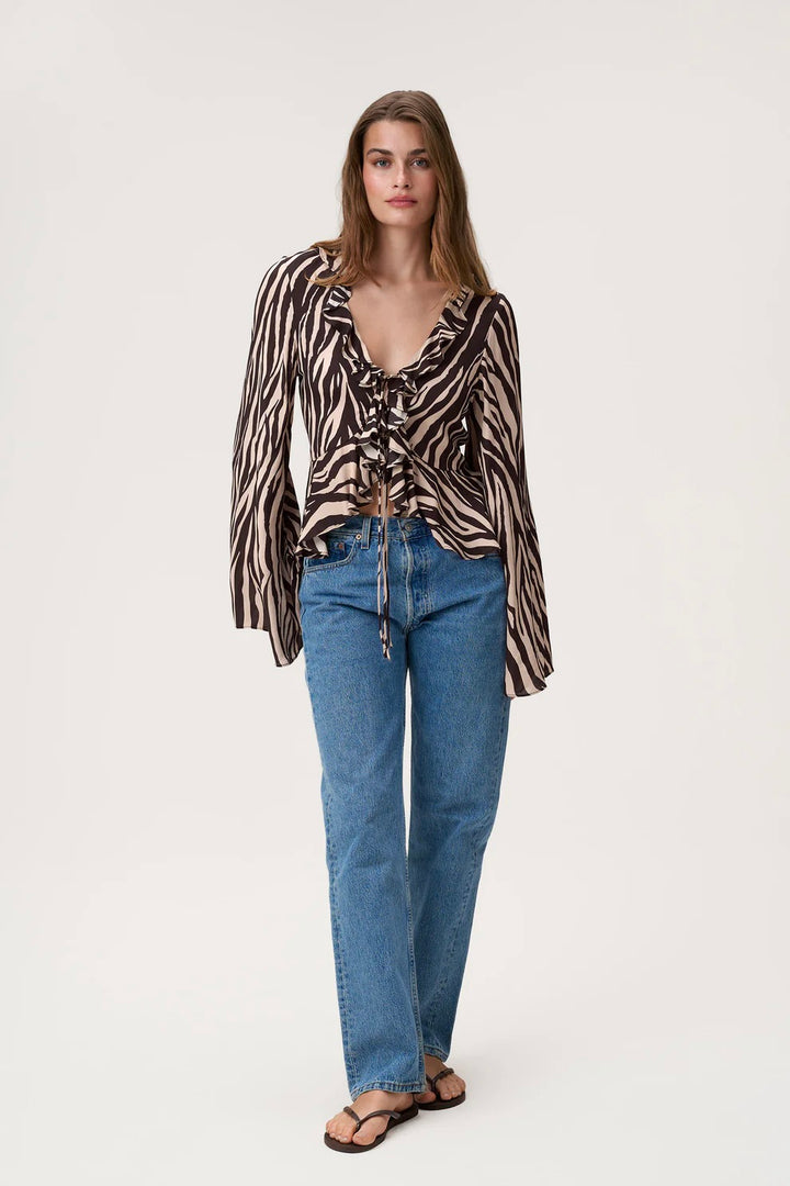Catania Top Brown Zebra