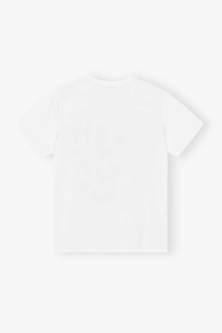 Basic Cotton Jersey Animals Relaxed T-shirt Bright White