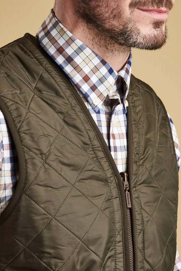 Polarquilt Waistcoat Zip Olive