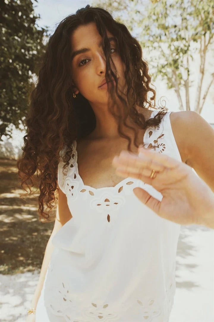 Evie Top White