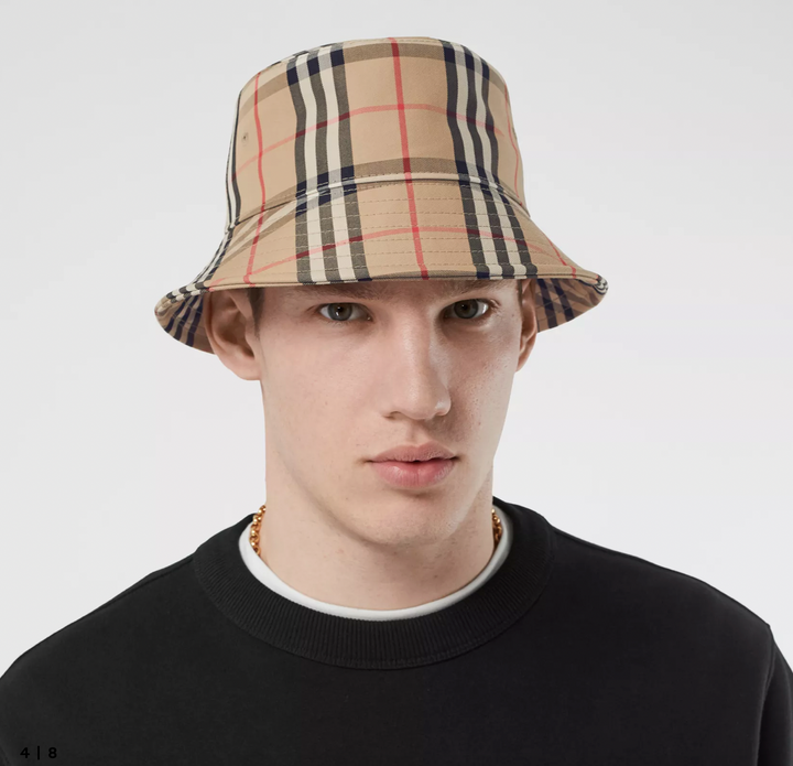 Vintage Check Bucket Hat