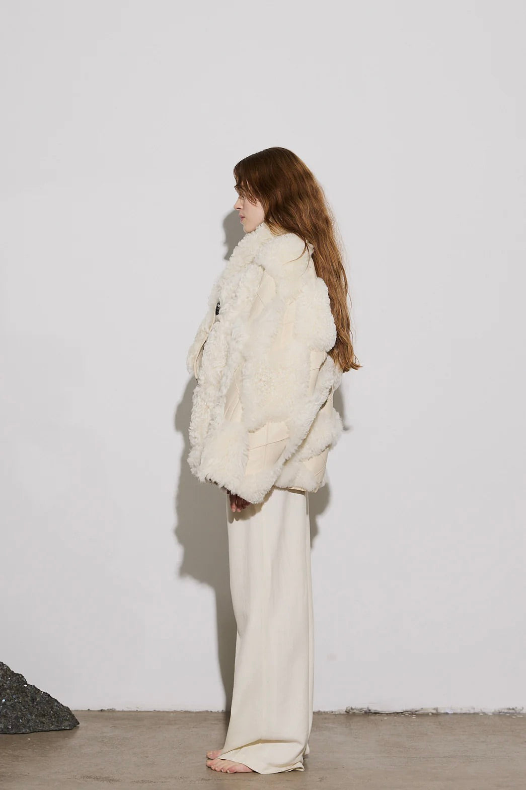 Iceland Shearling Jacket Ivory