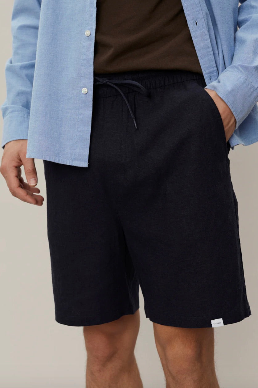 Otto Linen Shorts - DARK NAVY