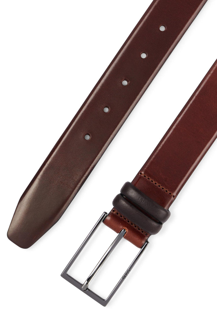 Carmello leather belt Medium Brown