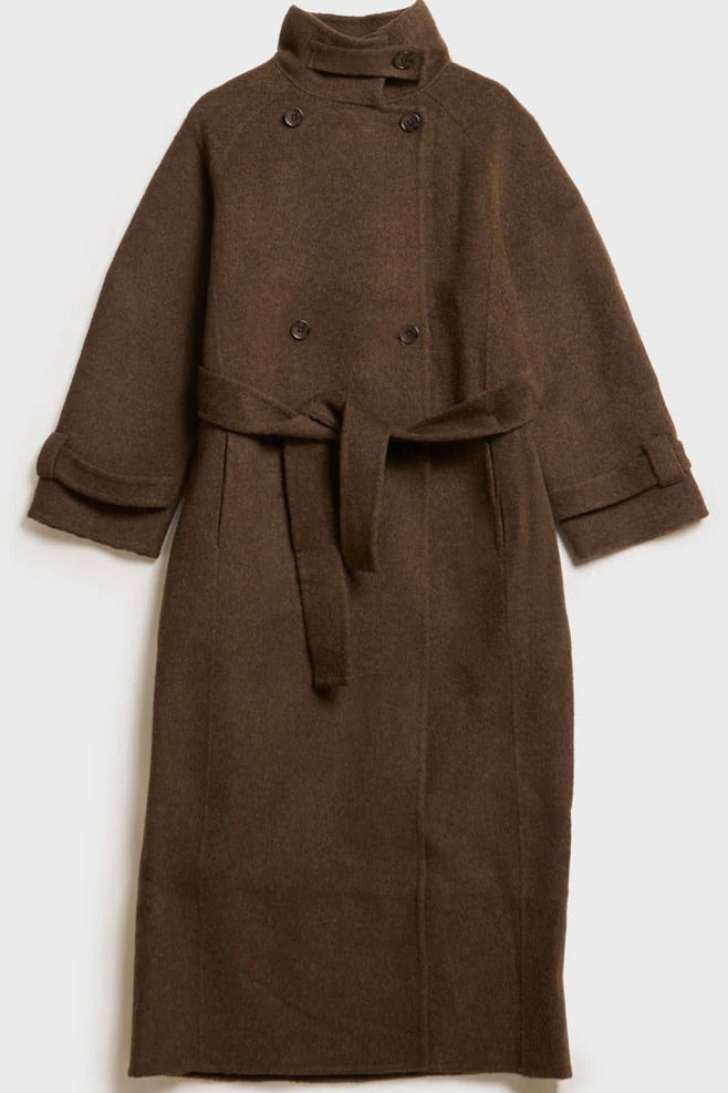 Carmella Wool Coat Espresso