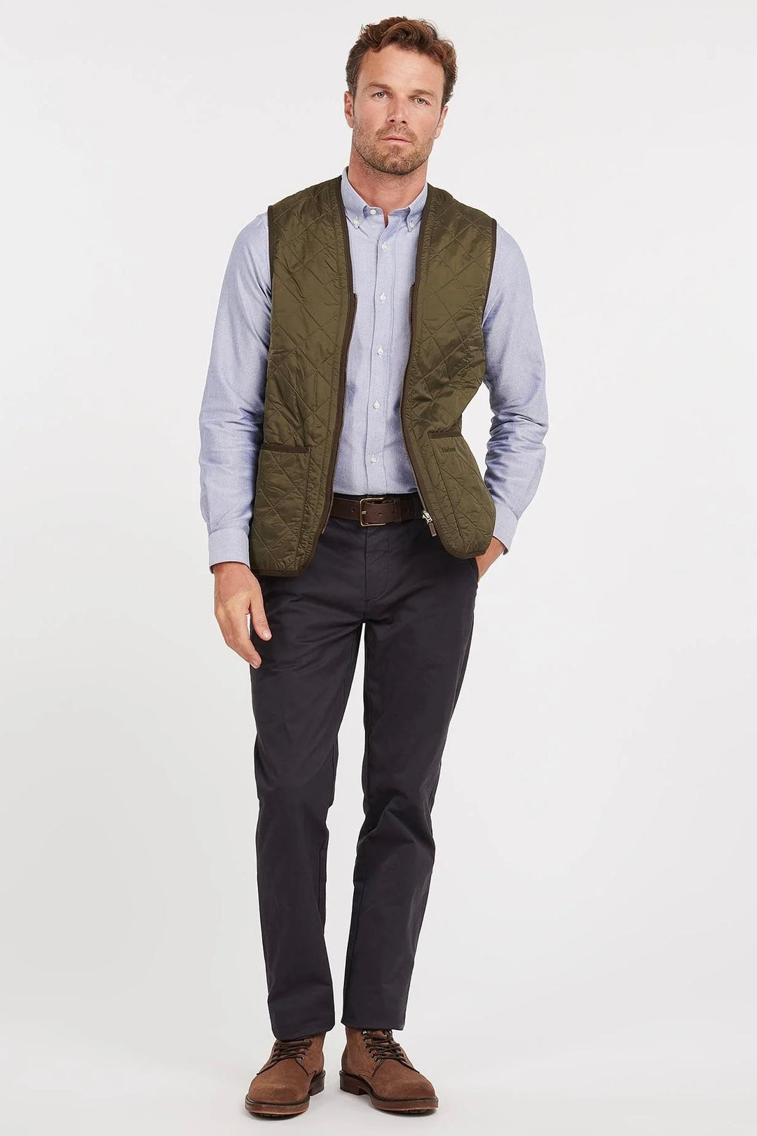 Polarquilt Waistcoat Zip Olive