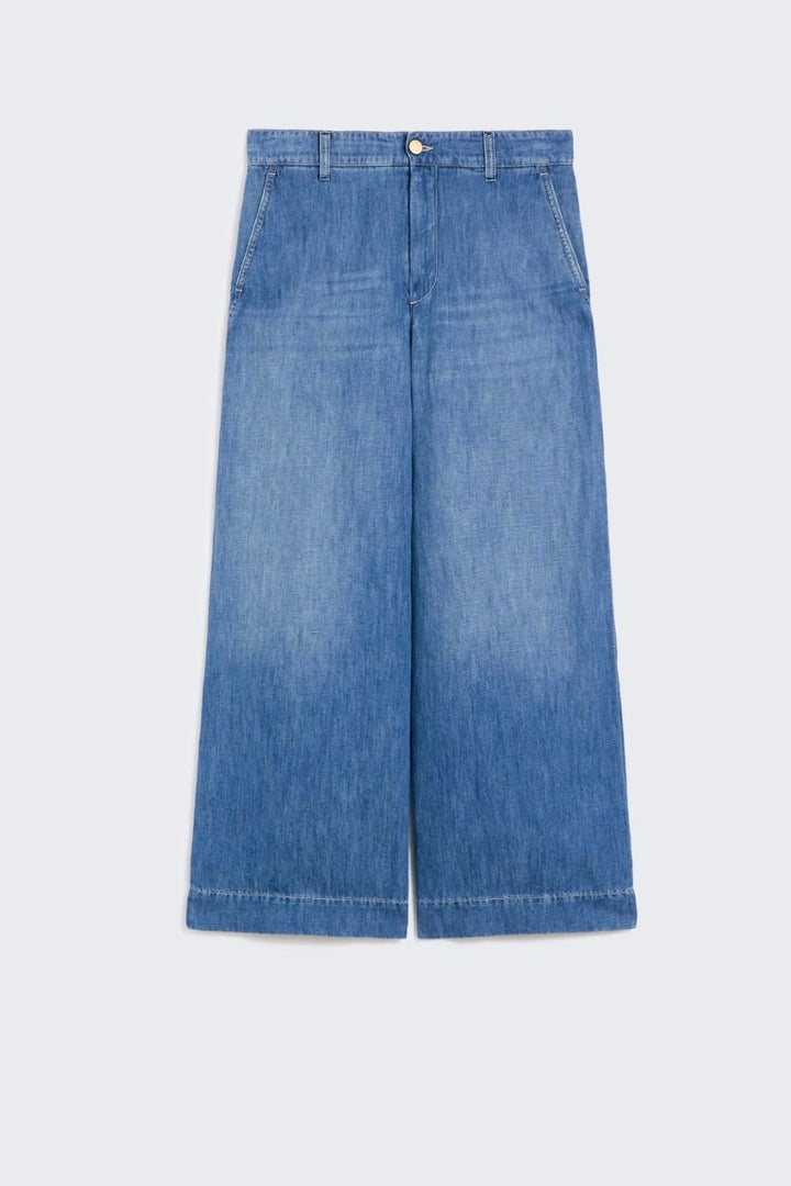 Cotton and Linen Denim Jeans