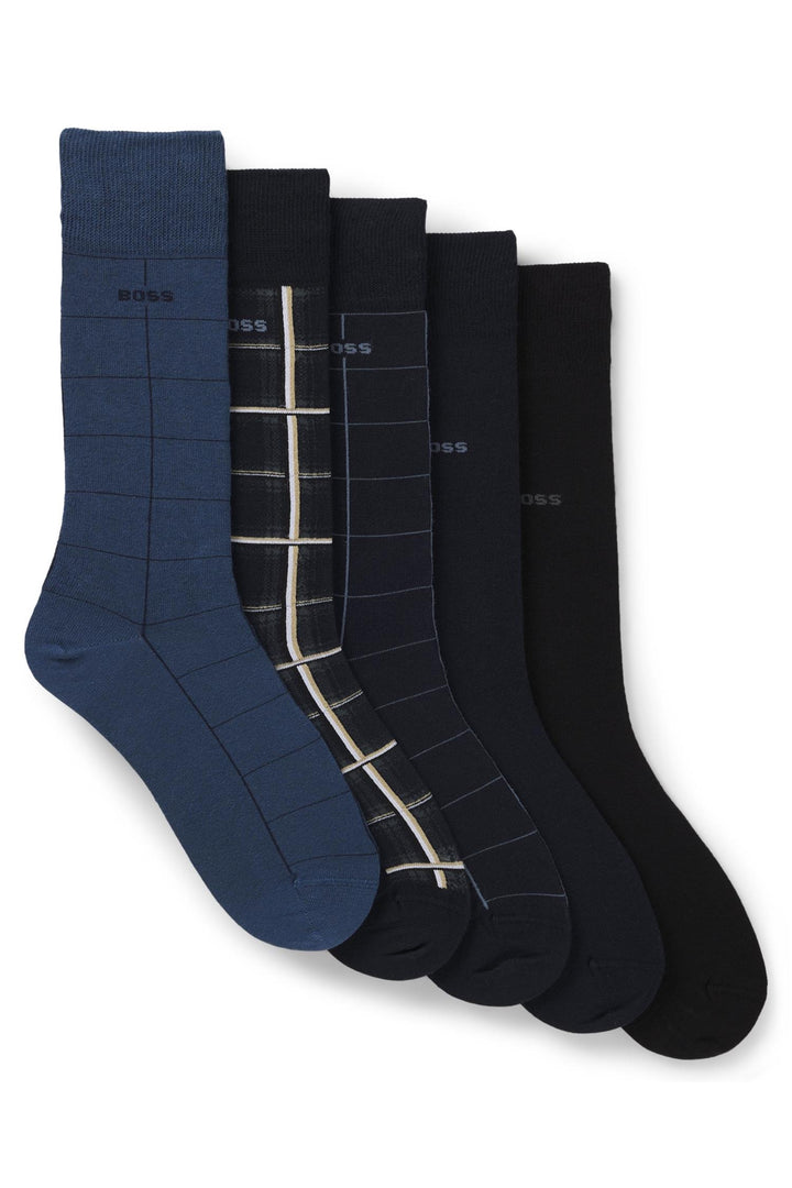 5 pair Sock Giftset Check Open Miscellaneous