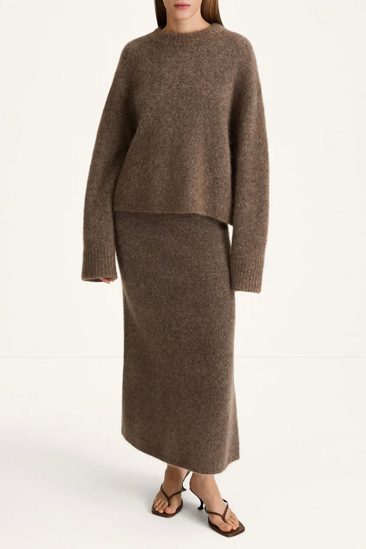 Niclas Short Sweater Brown