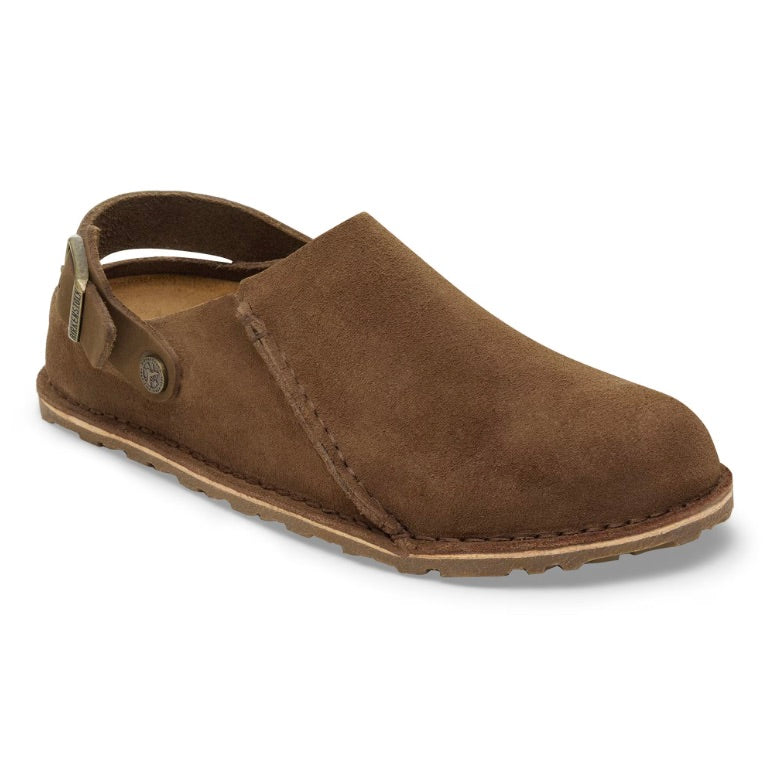 BIRKENSTOCK Lutry Premium Suede Leather Dark Tea Dame - Dale