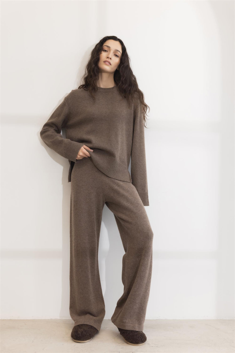 CAMILLA PIHL Cozy Curl Slippers Dark Taupe - Dale
