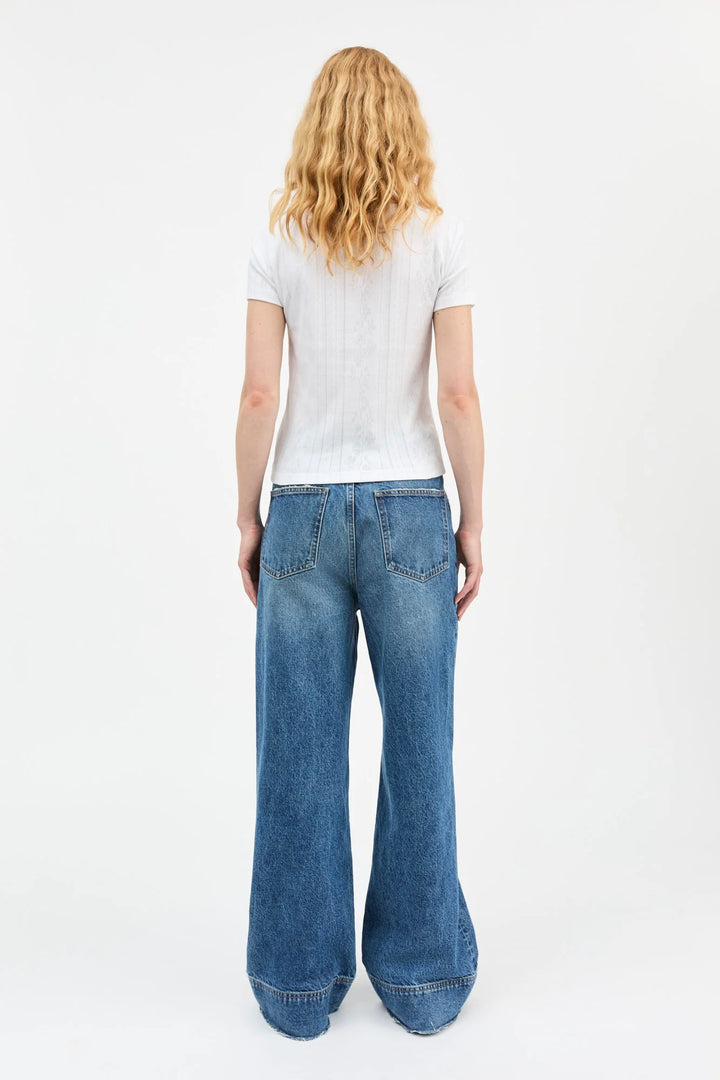 Anna Cap Sleeve Tee Optic White