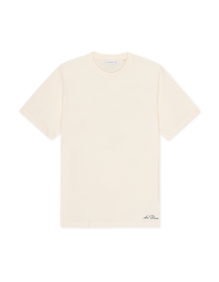 LES DEUX Ben Artist T-Shirt Eggnog White - Dale