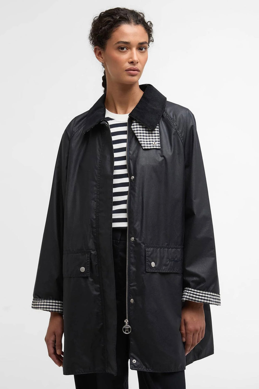 BARBOUR Wren Waxed Jacket Royal Navy - Dale