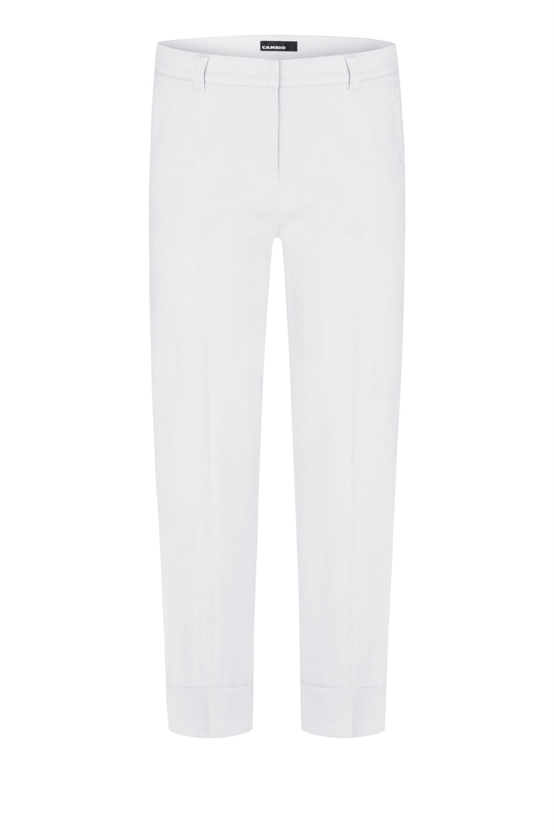 CAMBIO Krystal Linen Pant Pure White - Dale