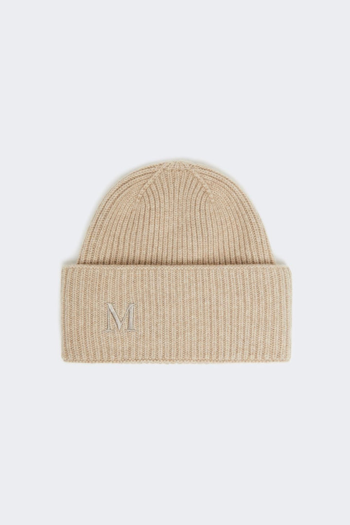 MAX MARA Rib-knit Cashmere Beanie Beige - Dale