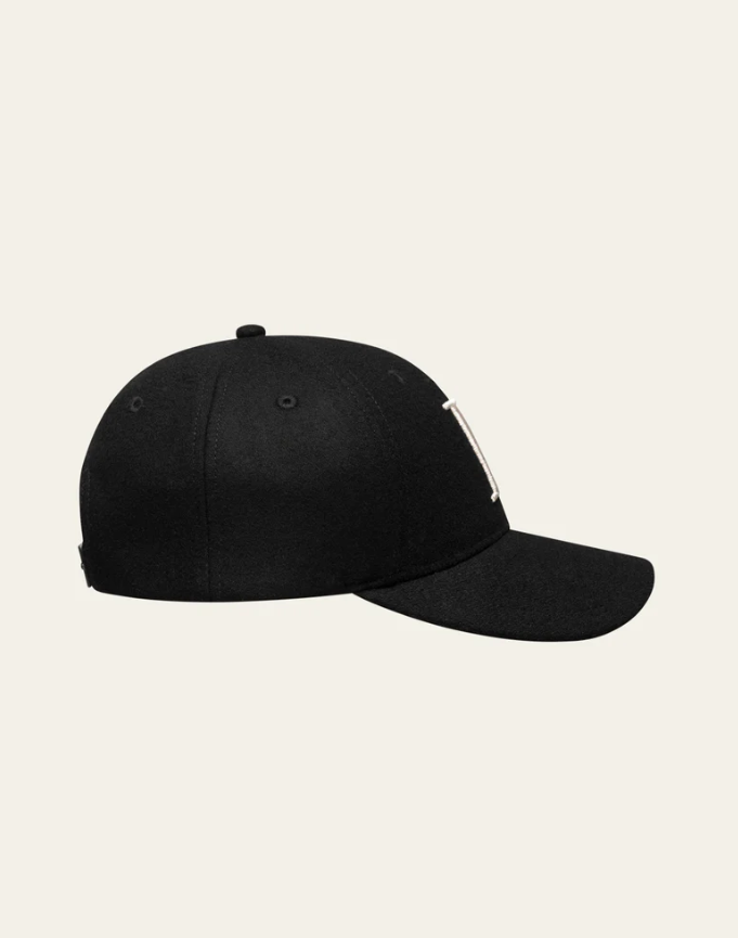 Encore Wool Baseball Cap Black/Ivory